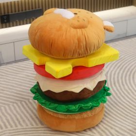 Hamburger Pillow Cushion Bed Backrest (Option: Hamburger Set-Size See Details)