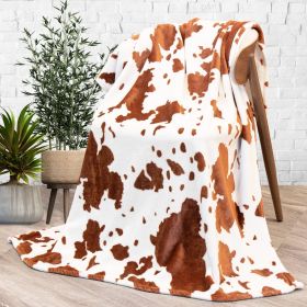 Cow Print Blanket Flannel Blanket (Option: 1style-70 ï¿½ï¿½ 100cm)