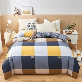 Quilt Cover Single Wholesale Pure Cotton Single Double Student Dormitory Three-piece Set (Option: Manhattan-4piece twin set220x240)