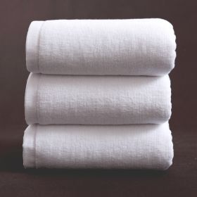 Bath Towel Cotton Adult Thickened And Increased Water-absorbing White (Option: White-32shares 10x200 1000g)