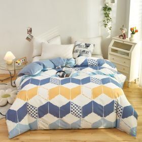 Cotton Single And Double Student Dormitory Three Piece Quilt Cover (Option: Karloff-single 3piece set150x200)