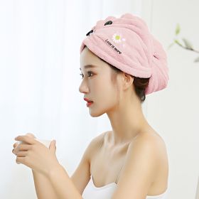 Hair Strong Water Absorption Does Not Hurt Hair Shampoo Bag Headscarf (Option: Light pink-25x65cm)