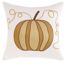 Pumpkin Embroidered Halloween Pillow Cover Lumbar Support (Option: Pumpkin 4-45 ï¿½ï¿½ 45cm-Excluding pillow covers)