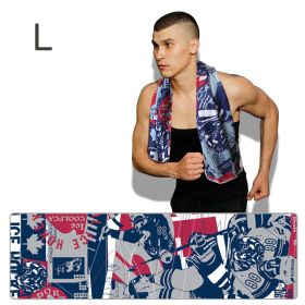 Sweat Absorbing Running Exercise Fitness Towel (Option: L style)