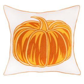 Pumpkin Embroidered Halloween Pillow Cover Lumbar Support (Option: Pumpkin 3-45 ï¿½ï¿½ 45cm-Excluding pillow covers)