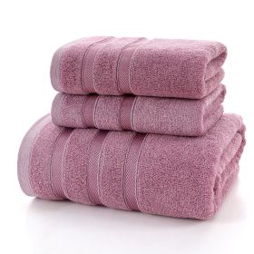 Fiber And Ink Bamboo Bath Towel For Adult Household Water Absorption (Option: Tibetan purple-70x140cm)