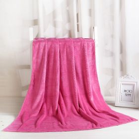 Large Cotton Absorbent Quick Drying Lint Resistant Towel (Option: Pink extra thick-60x90cm)