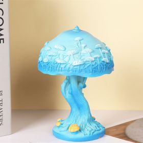 Family Fashion Colorful Table Lamp Desktop Decoration (Option: Blue Mushroom Table Lamp)