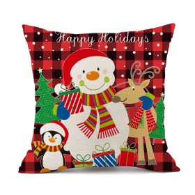 Christmas Combination Pillow Cover Home (Option: QJ19-45 X45cm Without Pillow)