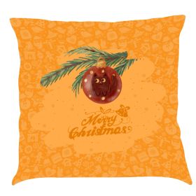 Christmas Car Pillow Cushion Gift (Option: I-45x 45 Linen Pillowcase)