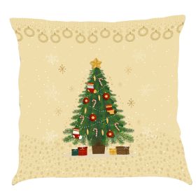 Christmas Car Pillow Cushion Gift (Option: A-45x 45 Linen Pillowcase)