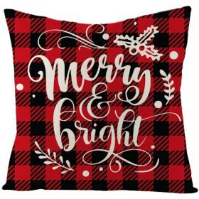 Christmas Fashion Simple Linen Printed Pillowcase (Option: JYM131 11-45x45cm)