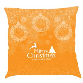 Christmas Car Pillow Cushion Gift (Option: N-45x 45 Linen Pillowcase)