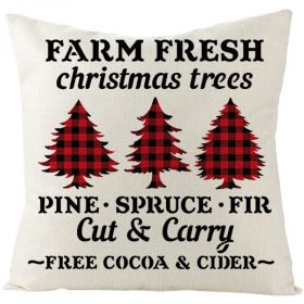 Christmas Fashion Simple Linen Printed Pillowcase (Option: JYM131 2-45x45cm)