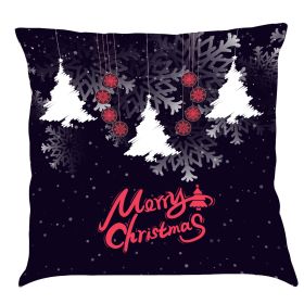 Christmas Car Pillow Cushion Gift (Option: M-45x 45 Linen Pillowcase)