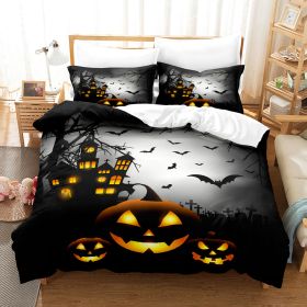 Halloween Series Bed Sheet Holiday Bedding Three-piece Set (Option: 1style-70 ï¿½ï¿½ 133)