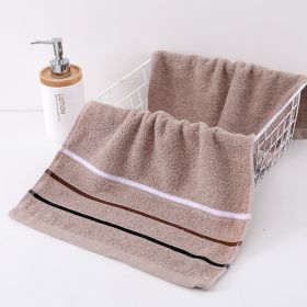 Dark Fashion Thickened Soft Absorbent Towel (Option: Camel-33x72cm)