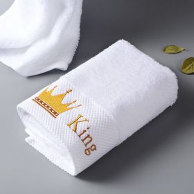 Thick Large Cotton BathWhite Hotel Men And Women Adult Towel (Option: King-Towel)