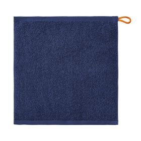 Children's Towel Pure Cotton White Solid Color (Option: Blue-34x33)