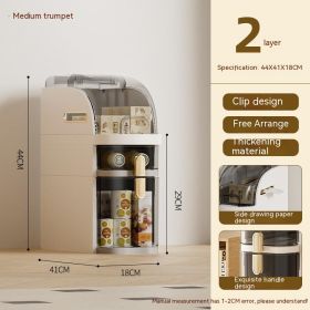 Home Kitchen Clip Organizer Storage Cabinet (Option: Two Layers)