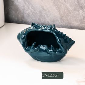 Creative Crab Whale Ashtray Light Luxury (Option: Crab Bright Green)