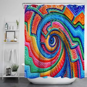 Digital Print-free Bathroom Curtain (Option: YLLHFK09-180x180CM)