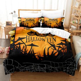 Halloween Series Bed Sheet Holiday Bedding Three-piece Set (Option: 2style-70 ï¿½ï¿½ 133)