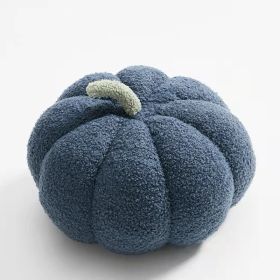 Simple Small Pumpkin Pillow Cute Sofa Cushion (Option: Dark Blue-18cm)