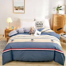 Cotton Duvet Cover One-piece Wholesale Pure Single Double Student Dormitory Bed Sheet Four-piece Set (Option: Simple Trend-SuitB)