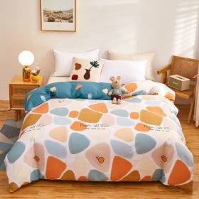 Cotton Single And Double Student Dormitory Three Piece Quilt Cover (Option: Riverstones-single 3piece set160X210)