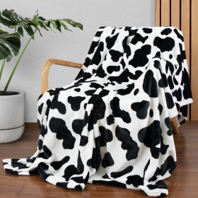 Cow Print Blanket Flannel Blanket (Option: 2style-100 ï¿½ï¿½ 130cm)