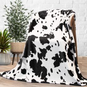 Cow Print Blanket Flannel Blanket (Option: 3style-100 ï¿½ï¿½ 130cm)